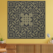 Arabische kalligrafielensymbool islamische versier canvas afdruk (Insitu (Woonkamer))