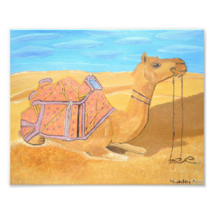 Arabische kameelprint  foto afdruk