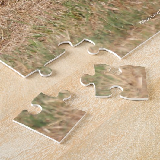 Arabische kastanjebruin, stromend mane en staart legpuzzel (Zijkant)