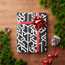 Arabische Kexogons en lijnen Geometrisch Patroon Cadeaupapier