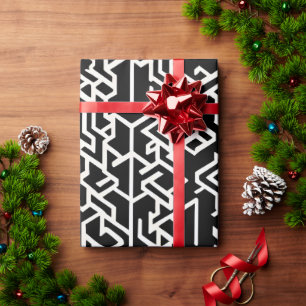 Arabische Kexogons en lijnen Geometrisch Patroon Cadeaupapier