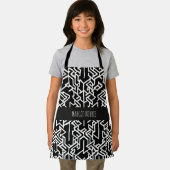 Arabische Kexogons en lijnen Geometrisch Patroon Schort (Insitu)