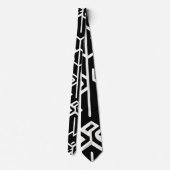 Arabische Kexogons en lijnen Geometrisch Patroon Stropdas (Achterkant)