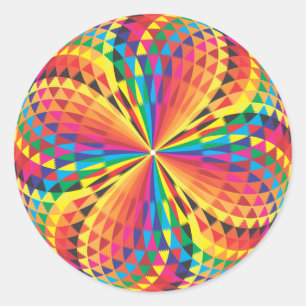 Arabische kleuren ronde sticker