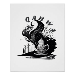 Arabische koffie perfect poster