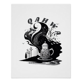 Arabische koffie perfect poster