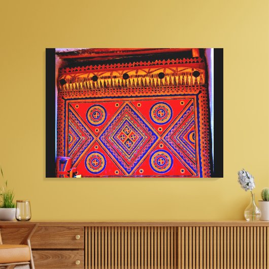 Arabische kunst canvas afdruk (Insitu (Woonkamer))