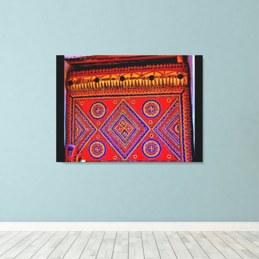Arabische kunst canvas afdruk (Insitu (Houten vloer))