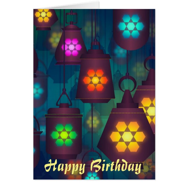 Arabische Lantaarns Marokkaanse verjaardag (Voorkant)