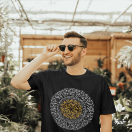 Arabische Letters 3D Kunstblok T-shirt