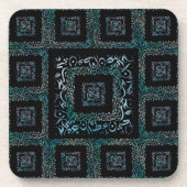 Arabische letters bier onderzetter (Voorkant)