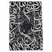 Arabische letters blok en wit medium cadeauzakje (Achterkant)