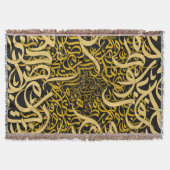 Arabische letters goud deken (Voorkant)
