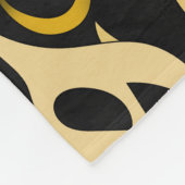 Arabische letters goud fleece deken (Hoek)