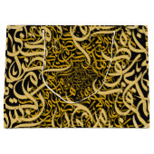 Arabische letters goud groot cadeauzakje (Voorkant)