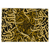 Arabische letters goud groot cadeauzakje (Achterkant)