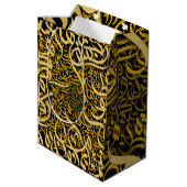 Arabische letters goud medium cadeauzakje (Achterkant Gekanteld)