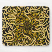 Arabische letters goud muismat (Voorkant)