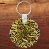 Arabische letters goud sleutelhanger (Voorkant)