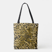 Arabische letters goud tote bag (Achterkant)