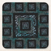 Arabische letters kartonnen onderzetters (Voorkant)