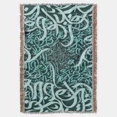 Arabische letters tiffany deken (Voorkant Verticaal)