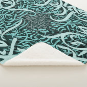 Arabische letters tiffany sherpa deken (3/4)