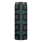 Arabische Letters vierkant Thermosbeker (Achterkant)