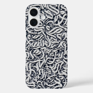 Arabische letters zwart en wit iPhone 16 hoesje