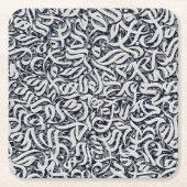 Arabische letters zwart en wit kartonnen onderzetters (Voorkant)