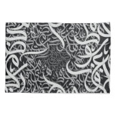 Arabische letters zwart en wit kussensloop (Achterkant)