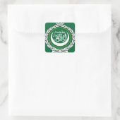 Arabische Liga Vierkante Sticker (Tas)