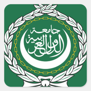 Arabische Liga Vierkante Sticker