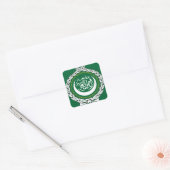 Arabische Liga Vierkante Sticker (Envelop)