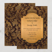  Arabische Lijst huwelijksuitnodigingen Kaart (Voorkant / Achterkant)