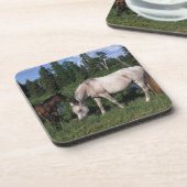 Arabische Mare & Foal 2 Onderzetter (Linkerzijde)