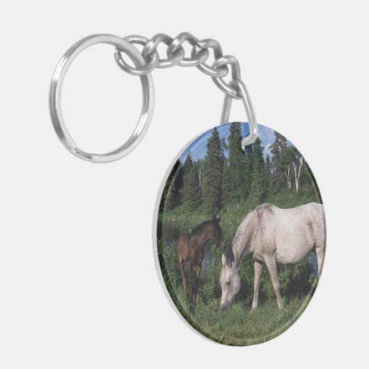 Arabische Mare & Foal 2 Sleutelhanger (Voorkant Links)