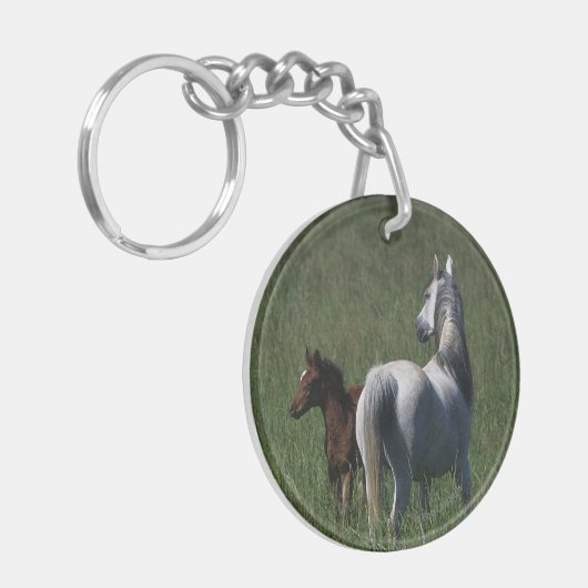 Arabische Mare & Foal Sleutelhanger (Voorkant Links)