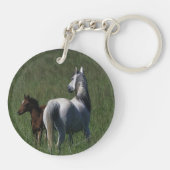 Arabische Mare & Foal Sleutelhanger (Achterkant)