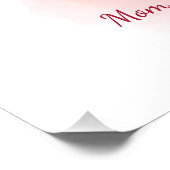 Arabische Moederdag Kalligrafie met Rozen - Hart Perfect Poster (Hoek)