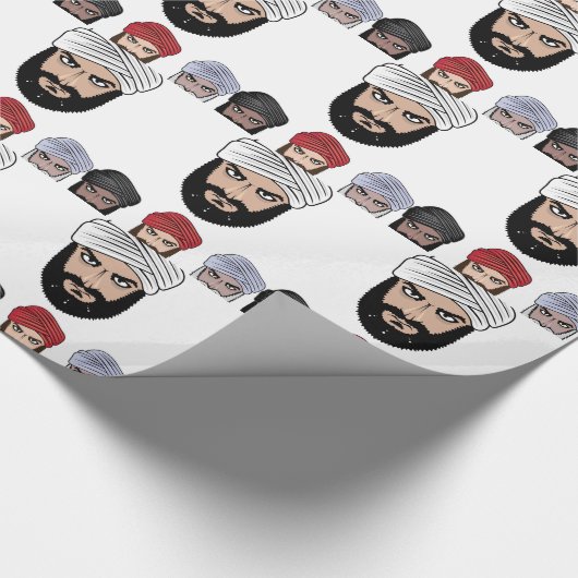 Arabische moslimvector cadeaupapier (Hoek)