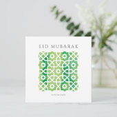 Arabische motief Eid Mubarak kaart (Staand voorkant)