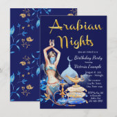 Arabische Nacht Feest Uitnodiging (Voorkant / Achterkant)