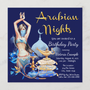 Arabische Nacht Feest Uitnodigingen