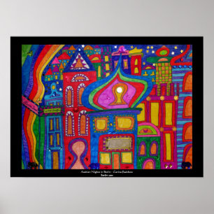 Arabische nacht in het Poster van Berlijn