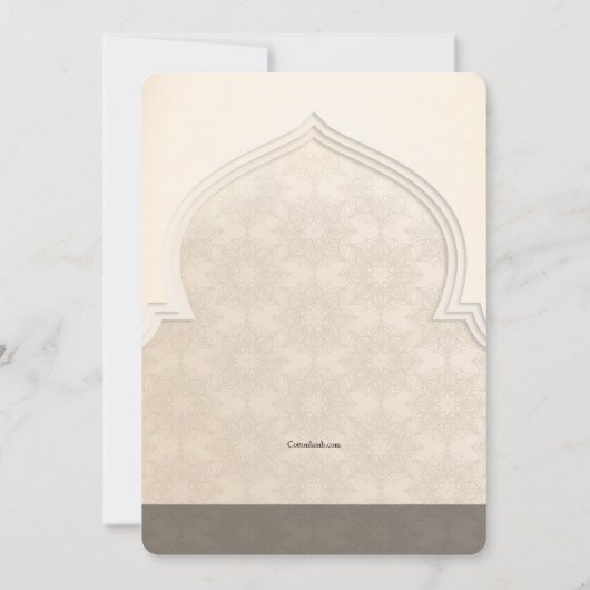 Arabische Nacht Kaart (Achterkant)