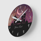 Arabische Nacht Marokkaans gepersonaliseerd Ronde Klok (Hoek)