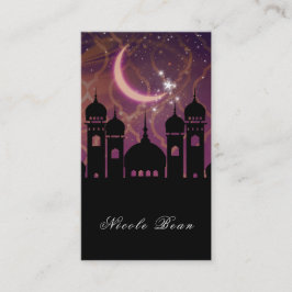 Arabische Nacht Marokkaans Paars-roze Midden-Ooste Visitekaartje