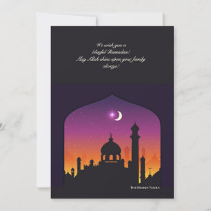 Arabische Nacht Ramadan Wenskaart Feestdagenkaart