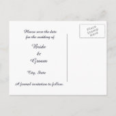 Arabische Nacht sparen het Briefkaart van de Datum (Achterkant)